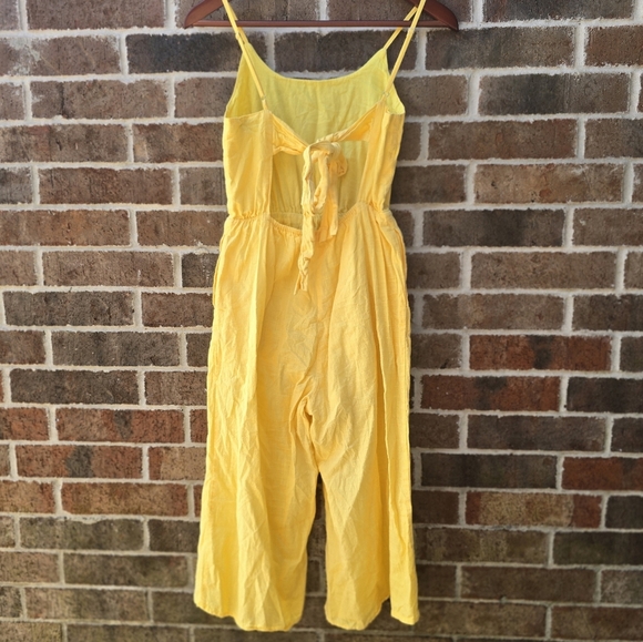 Yellow Spaghetti Strap Jumpsuit - Picture 5 of 8